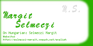 margit selmeczi business card